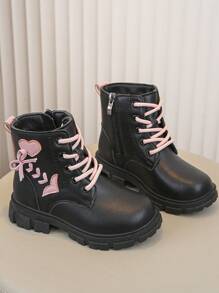 1pair New Heart, Bow & Clover Design Girls  Boots