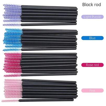 50pcs Mini Disposable Skinny Mascara Wands Micro Eyelash Brush Small Makeup Brush Applicators Eyebrow Spoolies
