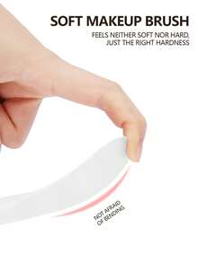 baopinger 1pc硅胶面膜刷软头带刮刀两用泥膜刷DIY面膜调理美容工具美容清洁洗脸美容院专用刷子批发 - 彩色 - 查看 3