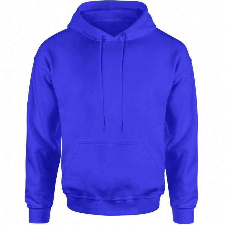 Basics - Pure & Simple Blank Apparel Adult Hoodie Sweatshirt - 寶藍色 - 查看 1