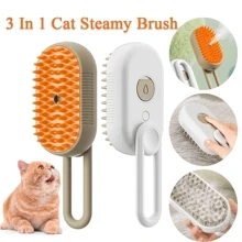 Steam Brush For Cats Dogs 3 In 1 Electric Hair Brushes Massage Combs Pets Removal - Random Color (WJ-849) (1 Unit) - View 1