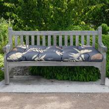 Outdoor Bench Cushion 51"X20" Waterproof Patio Chair Pad Swing Seat Replacement Cushion For Garden Patio Furniture Lounger Bench - 灰色的葉子 - 查看 10