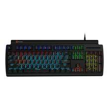 1 bàn phím chơi game cơ học có đèn, bàn phím máy tính kích thước đầy đủ với âm thanh Clickity-Clack, tương thích cắm và chạy với máy tính để bàn và máy tính xách tay - trục màu xanh đen - Xem 11