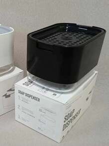 1入組素色加壓肥皂按壓瓶 - 黑色 - 查看 10