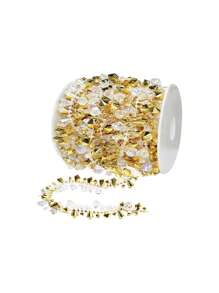 1 件圣诞花环圣诞树银珠装饰，透明彩虹色银珠花环扭珠串用于圣诞树装饰，质朴水晶花环饰品家居装饰 - 1pc - 查看 9