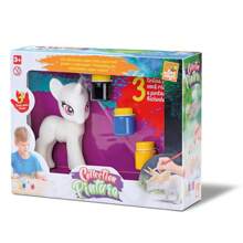 Unicorn Toy To Color, Paint With Gouache Paint - 白色 - 查看 1