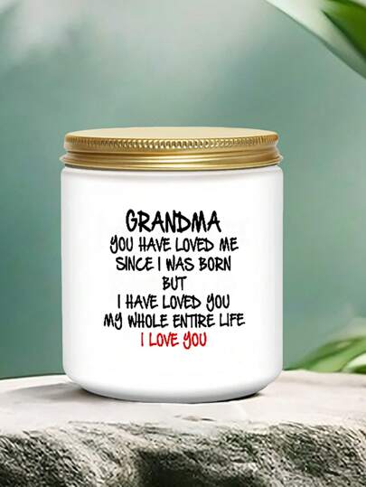 1pc Grandma Candle Gifts For Grandmother From Granddaughter Grandson, Funny  Mother's Day Present Vanilla Scented Soy Candle