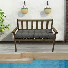 Outdoor Bench Cushion 51"X20" Waterproof Patio Chair Pad Swing Seat Replacement Cushion For Garden Patio Furniture Lounger Bench - 深灰色 - 查看 7