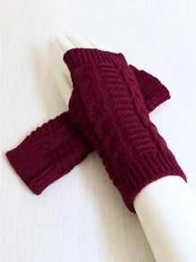 1 cặp Găng tay đan nửa ngón ấm áp cho nữ, mềm mại, ấm áp và thoáng khí cho mùa thu đông, thiết kế hở ngón để dễ dàng sử dụng điện thoại, hoàn hảo cho thời tiết lạnh, hoạt động ngoài trời và sử dụng hàng ngày - Nhiều màu - Xem 7