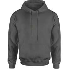 Basics - Pure & Simple Blank Apparel Adult Hoodie Sweatshirt - Charcoal grey - View 1
