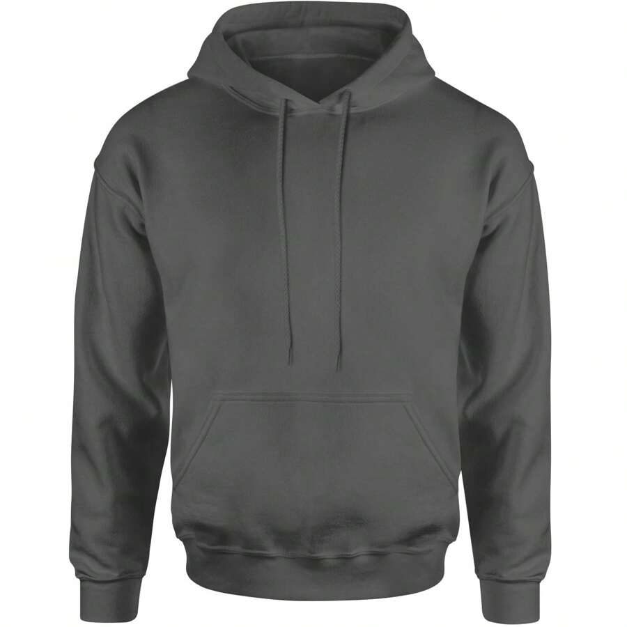 Basics - Pure & Simple Blank Apparel Adult Hoodie Sweatshirt - Charcoal grey - View 1