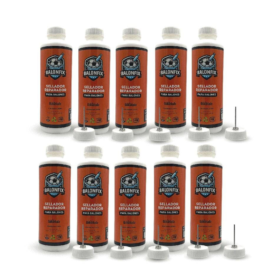 Sellador De Balones Ponchados 125ml Balonfix - 10 pack - Blanco - Ver 1