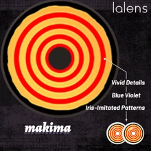 Lalens Makima Cosplay Anime Block Xanh & Vàng Nhập Vai Niềm Tự Hào Kính Áp Tròng Màu 2 Chiếc Đường Kính 14,5mm Độ Cong 8,6mm Hàng Năm Dùng Một Lần Hàm Lượng Nước 38% Hydrogel Vật Liệu Không Ion Kính Áp Tròng Anime Cosplay Màu Hoa Văn Mở Rộng Mắt Khóa Cạnh Kính Áp Tròng Đóng Kính Áp Tròng Bán Chạy - makima - Xem 8