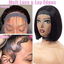3pcEdge Melt Band With Ear Protector For Lace Wigs Elastic BandWith Logo Personalized For Laying Lace Edge Hair Band - Black - View 5
