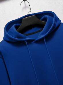 Custom Men Plus Size Hooded Sweatshirt - Add Your Own Text And Images (Family Photo/Selfie/Pet Photo/Friend Photo)To Design Your Personalized Printed Sweatshirt, Men Tops ,Fall Tops ,Blue Top,Custom Top,Custom Sweatshirt,Winter,Personalized Custom , Long Sleeve,The Best Gift, Wind-Proof,Warming - Blue - View 8