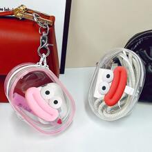 1pc Portable Mini Colorful Transparent Zipper Storage Pouch, Cute Cartoon Pattern Design, Multi-Functional Jewelry Organizer Bag For Earphones, Cables, Lipsticks, Keychains, Rings, Small Accessories, Travel Accessory Travel Essentials Holiday Essentials Bag,Room Decor, Bags,Makeup Bag,Vanity,Travel,Make Up Bag,Travel Essentials,Organizer,Storage,Travel Essential,Makeup Organizer,Makeup Bags,Make Up Organizer,Organiser,Toiletry Bag,Desk Organiser,Cosmetic Bag,Makeup Pouch,Make Up Organize,Vanity Accessories,Make Up Pouch,Make Up Bags