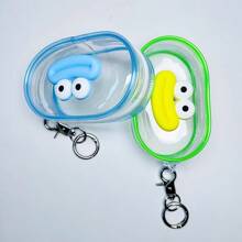 1pc Portable Mini Colorful Transparent Zipper Storage Pouch, Cute Cartoon Pattern Design, Multi-Functional Jewelry Organizer Bag For Earphones, Cables, Lipsticks, Keychains, Rings, Small Accessories, Travel Accessory Travel Essentials Holiday Essentials Bag,Room Decor, Bags,Makeup Bag,Vanity,Travel,Make Up Bag,Travel Essentials,Organizer,Storage,Travel Essential,Makeup Organizer,Makeup Bags,Make Up Organizer,Organiser,Toiletry Bag,Desk Organiser,Cosmetic Bag,Makeup Pouch,Make Up Organize,Vanity Accessories,Make Up Pouch,Make Up Bags