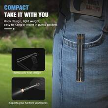 Portable Compact Mini Camping Lantern Strong Light USB Rechargeable Long Range Home Cycling Outdoor Emergency - 黑色 - 查看 7
