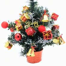 20 Pcs 4cm Small Christmas Tree Hanging Ornaments. - Multicolor - View 3