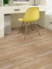 1 Piece Retro & Thickened & Matte Surface Effect Beige Wood Grain Texture Anti-Slip Waterproof Abrasion Resistant Floor Tile Sticker For Home Decoration, Stickers, Wall Decal, Vinly Decal For Home Decorations, Spring Decoration Items Refesh Your Home, Rama Decoration Stickers Gifts Birthday Graduation