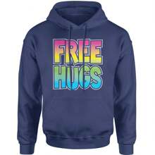 Free Hugs Adult Hoodie Sweatshirt - Forest green - View 7