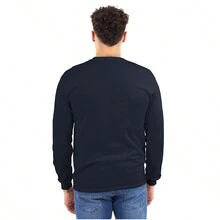 Camiseta de manga larga con divertido juego de palabras de playa "Popeye adiós al mar" para hombres - Marina de - Ver 2