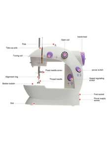 Portable Handheld Sewing Machine For Beginners, Quick Sewing, Manual - Multicolor - View 5