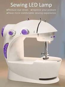 Portable Handheld Sewing Machine For Beginners, Quick Sewing, Manual - Multicolor - View 4