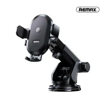 Remax Suction Cup Car Phone Holder, Center Console Car Mount, One Click Lock, 360-Degree Rotatable, Free Adjustment, Not Obstructing The Line Of Sight, Adjustable Bottom Support, Hollow Silicone Base, Compatible With Phone Of 4-6.5inch - 黑色 - 查看 1