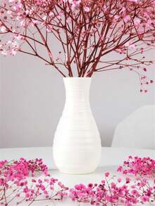 1pc Unbreakable Plastic Vase, Creative Shape Home Decor For Wedding, Party & Festivities, Rotating Flower Container For Dried Or Fresh Flowers, Suitable For Home, Table & Living Room Decorations Flower Vase Glass Vase