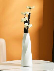 1pc Unbreakable Plastic Vase, Creative Shape Home Decor For Wedding, Party & Festivities, Rotating Flower Container For Dried Or Fresh Flowers, Suitable For Home, Table & Living Room Decorations Flower Vase Glass Vase