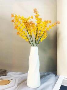 1pc Unbreakable Plastic Vase, Creative Shape Home Decor For Wedding, Party & Festivities, Rotating Flower Container For Dried Or Fresh Flowers, Suitable For Home, Table & Living Room Decorations Flower Vase Glass Vase