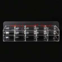 10 Slots Acrylic Cell Phone Locker Cell Phones Storage Cabinet For Office School - Clear - View 9