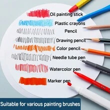 20 Round White Matte Cardboard Sheets - 200gsm Cardboard For Painting, Art, Crafts, Decoupage And DIY Project - White - View 3