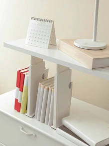 1pc Ngăn chia ngăn kéo có thể điều chỉnh kết hợp miễn phí Ngăn kéo tổ chức Tủ quần áo Ngăn chia ngăn kéo có thể thu vào - trắng - Xem 5