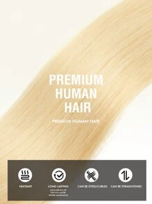 50pcs I-Tip Hair Extensions, Real Human Hair, 613 Natural Black Color, 14-22 Inch Straight Hair, Keratin I-Tip Invisible Hair Extensions - S613 - View 6