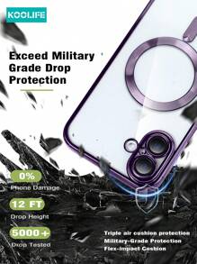 1 pieza Funda protectora magnética de lujo a prueba de golpes con patrón de CD y película para lente de cámara, compatible con iPhone 17 ProMax/17/17 Pro/17 Air/16/16 Pro/16 Plus/16 ProMax/13/13 Pro/13 ProMax/14/14 Pro/14 Plus/14 ProMax/15/15 Pro/15 Plus/15 ProMax, carcasa suave de TPU unisex