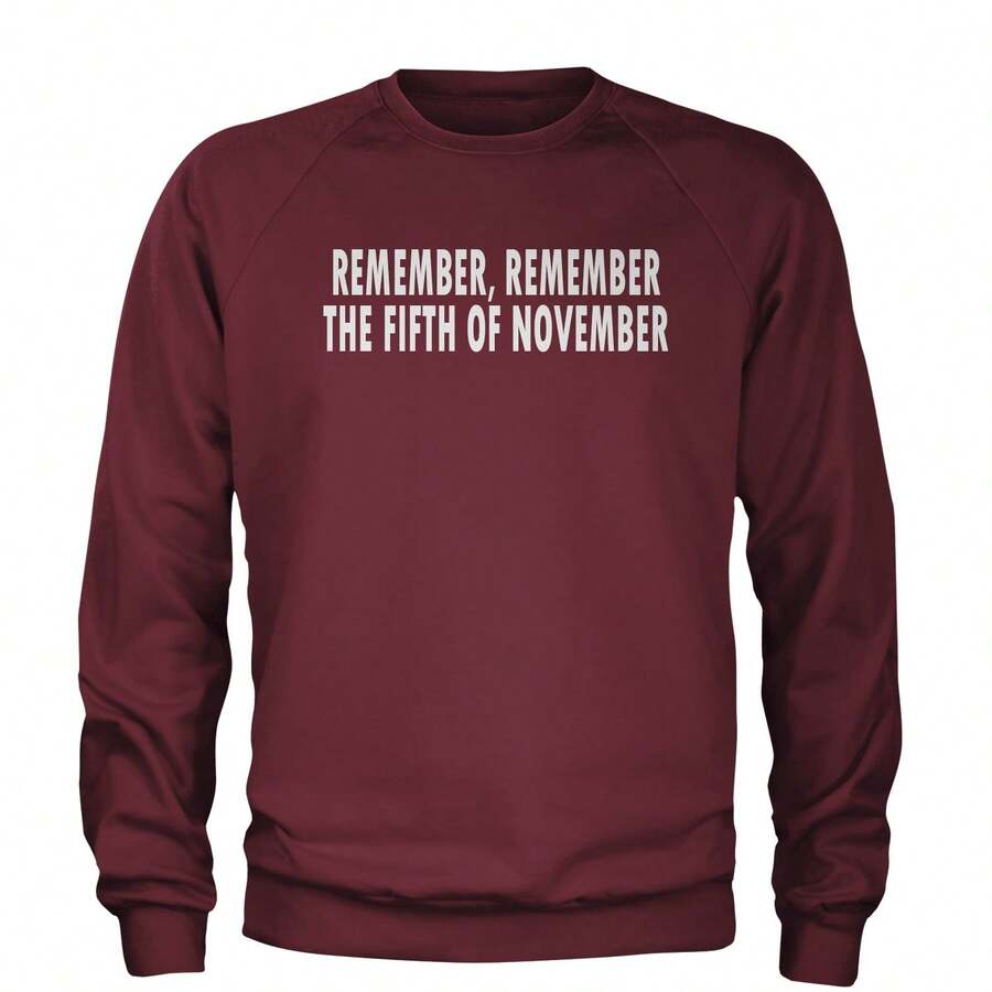 Remember The Fifth Of November Adult Crewneck Sweatshirt - 查看 1
