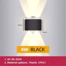 CANMEIJIA LED 壁灯，户外防水花园照明，高流明 3000/4000/6500K 壁灯，铝/塑料防水 IP65，85V-265V 适用于户外阳台/楼梯/街道/室内/花园/客厅/浴室/厨房/卧室/走廊 - 望遠鏡壁燈 - 查看 29