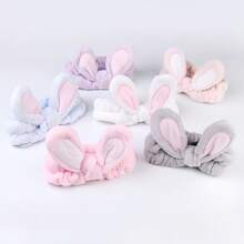 Flexible Coral Fleece Hairband Plain Color For Washing Face Makeup - 3 單位 - 查看 3