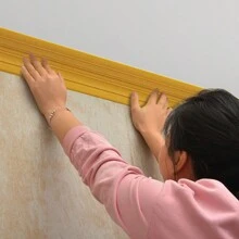 14 厘米宽自粘装饰边条,用于墙壁、天花板、踢脚板、家具边缘保护,防水且可清洗 - 彩色 - 查看 5