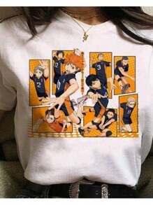 Unisex Gang Crystal Ball Streetwear T-Shirt 100% Cotton - 白色 - 查看 1