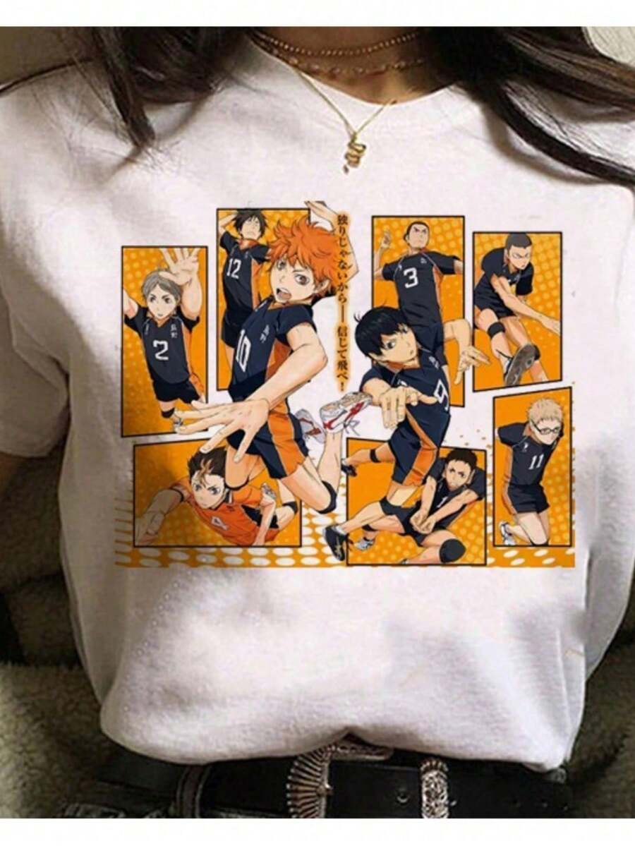 Unisex Gang Crystal Ball Streetwear T-Shirt 100% Cotton - 白色 - 查看 1