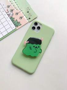 1PC Cartoon Cute Ghost Foldable Mobile Phone Extension Frame Finger Holder Mobile Phone Holder Luxury Universal Mobile Phone Grip Socket Compatible With IPhone, Android Phone, Gift For Birthday, Family, Friends Push-Pull Phone Grip, Phone Accessories