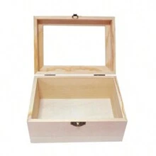 Coffret décoratif en bois 3 pièces 1 pièce, bois massif avec serrure, boîte de rangement rétro, grande et petite boîte en bois rectangulaire, boîte d'emballage en bois, boîte cadeau