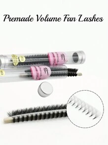 一盒600支，10D/12D/14D/16D/18D/20D 散装预制浓密睫毛，0.05mm 厚度，C 卷度，俄罗斯仿貂毛睫毛，长度 8-15mm - C - 查看 3