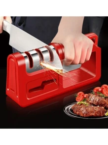 4 合 1 水钻陶瓷钨户外厨房刀具磨刀器，适用于刀具和剪刀 - ABS 材料，无需电力， - 彩色 - 查看 9