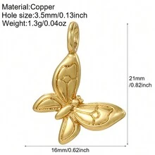 Stainless Steel Christmas Themed Oil Drop Pendant, Santa Claus, Christmas Tree, Gingerbread Man Pendant, DIY Handmade Jewelry Making Accessories, Christmas Gift - Gold - View 7