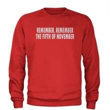 Remember The Fifth Of November Adult Crewneck Sweatshirt - 查看 8