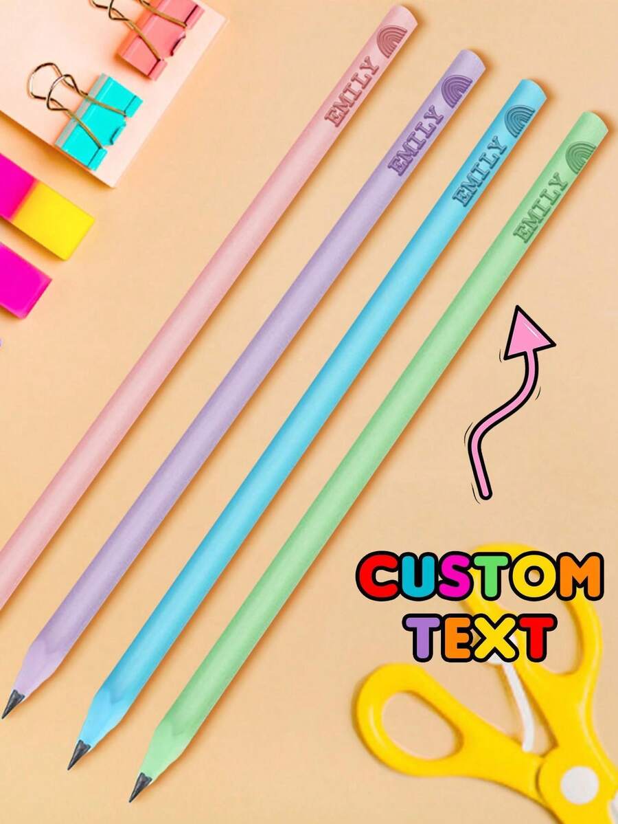 1支定制姓名铅笔，个性化文字铅笔，小学生理想礼物，学校写作考试礼物，教师礼物，学生返校礼物，派对礼品，生日礼物，企业礼品，精致定制笔，送给他的礼物，送给朋友的礼物，婴儿礼物，个性化儿童礼物，个性化儿童返校礼物，儿童节礼物，婴儿派对礼物，家居装饰礼物，冬季礼物，创意返校冬季礼物，情人节礼物（男女皆宜） - Custom Name Style 2 - 查看 1